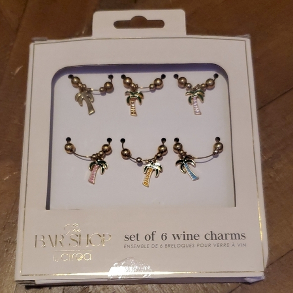 Ciroa Tropical Palm Wine Charms Set - Gold and Silver